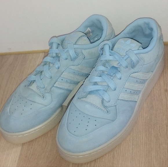 adidas Rivalry Low Luxe Clear Blue Ivory 7.5 - Picture 2 of 7